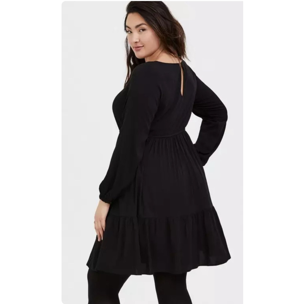 Torrid Mini Challis Skater Dress Plus Size 1X - Picture 3 of 14
